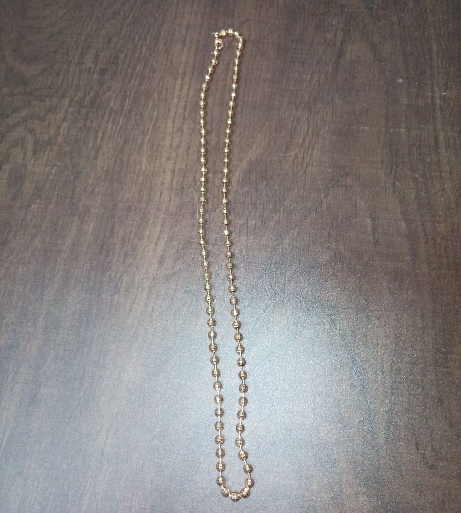 Colar liga banhado a ouro