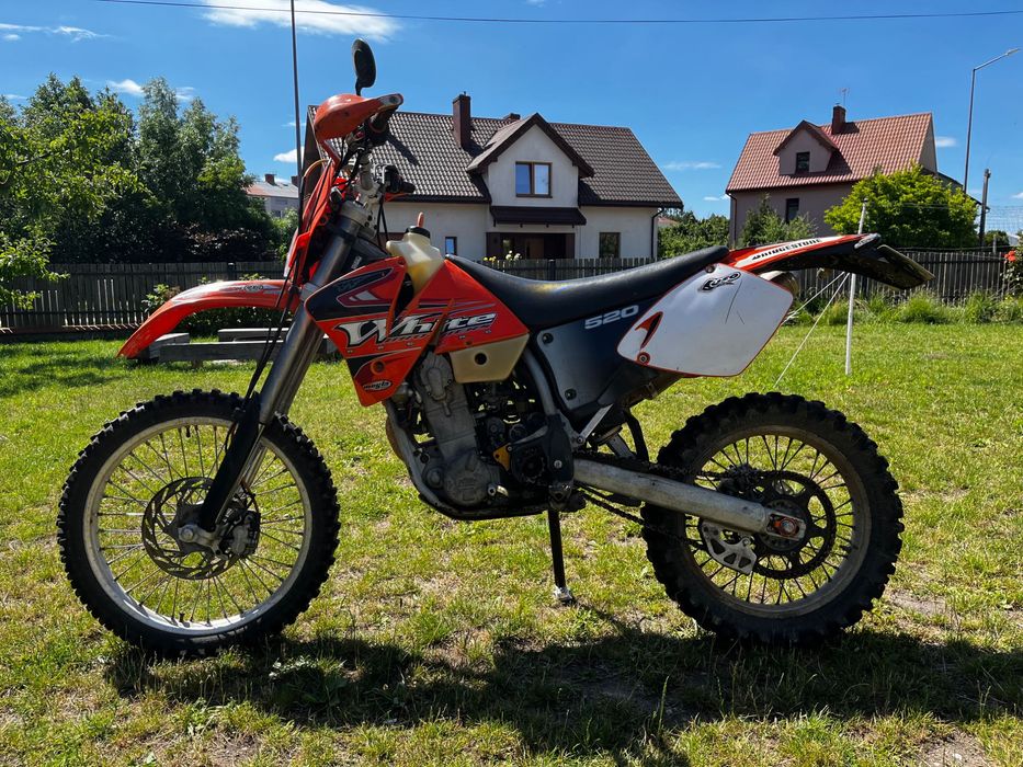 Motocykl KTM EXC 520, rozrusznik, zarejestrowany, fa VAT 23%, mocny.