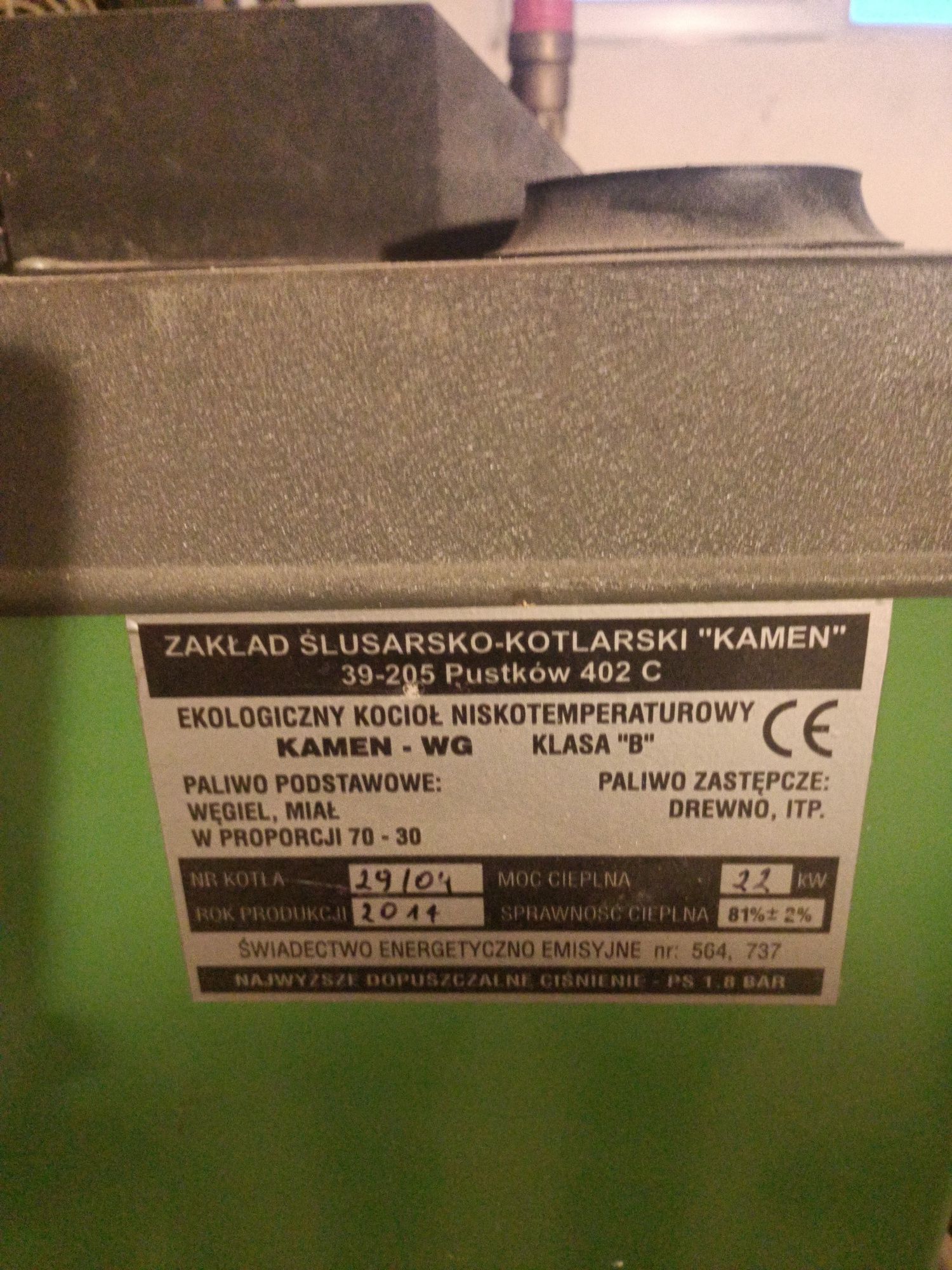 Piec kamen 22 kw