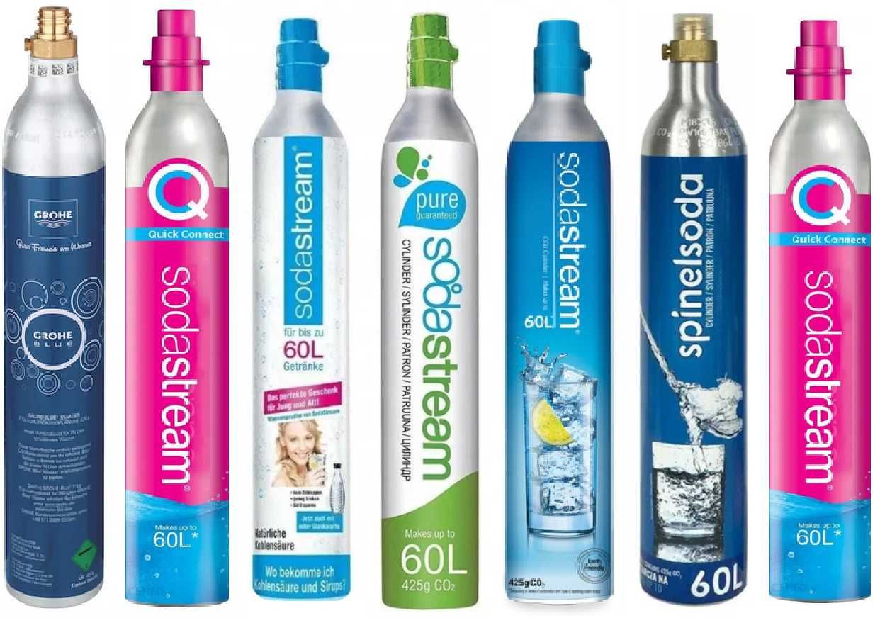 SodaStream - wymiana butli/ cylindrów z CO2: 25 PLN