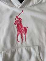 Bluza Polo ralph lauren  7 z kapturem biała