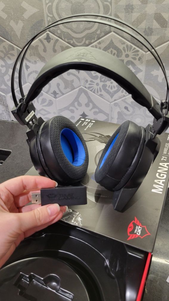 Навушники trust magna 7.1 wireless surround