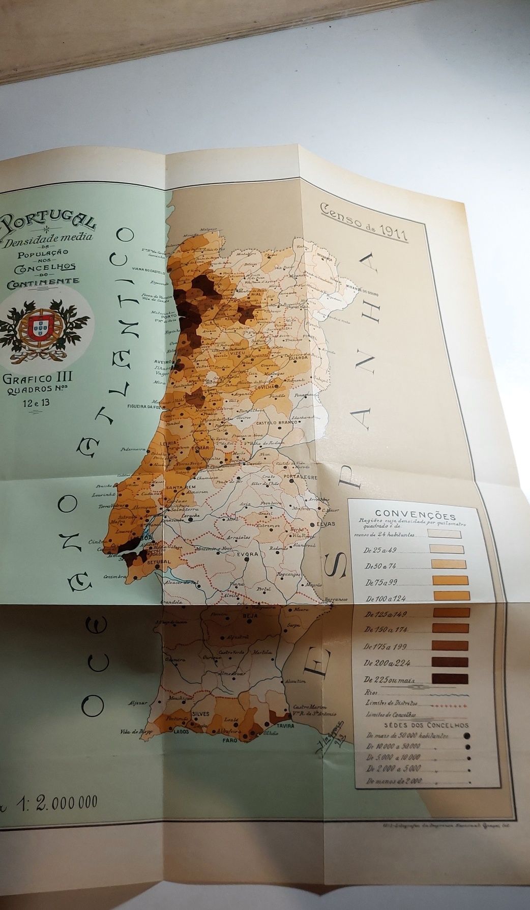 Censo de População de Portugal no 1° de Dezembro de 1911 (Encadernado)