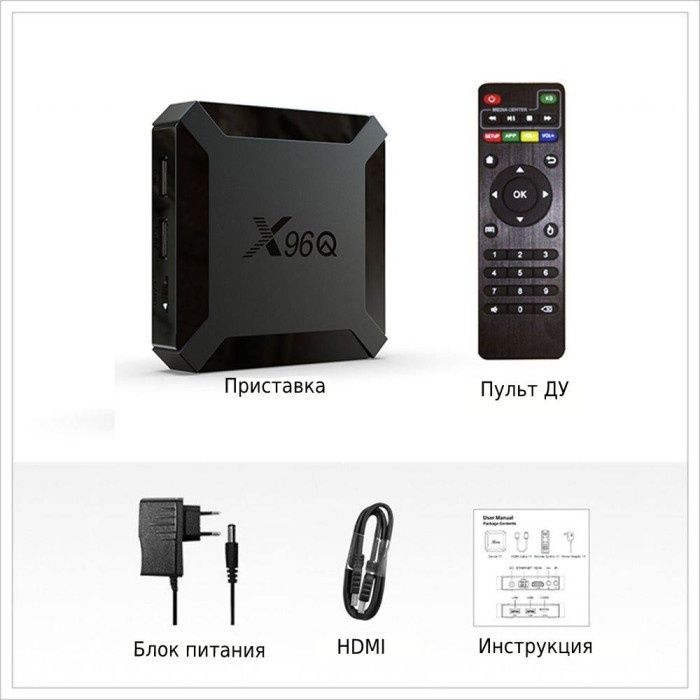 Смарт тв x96q 2/16 гб smart TV приставка android 10
