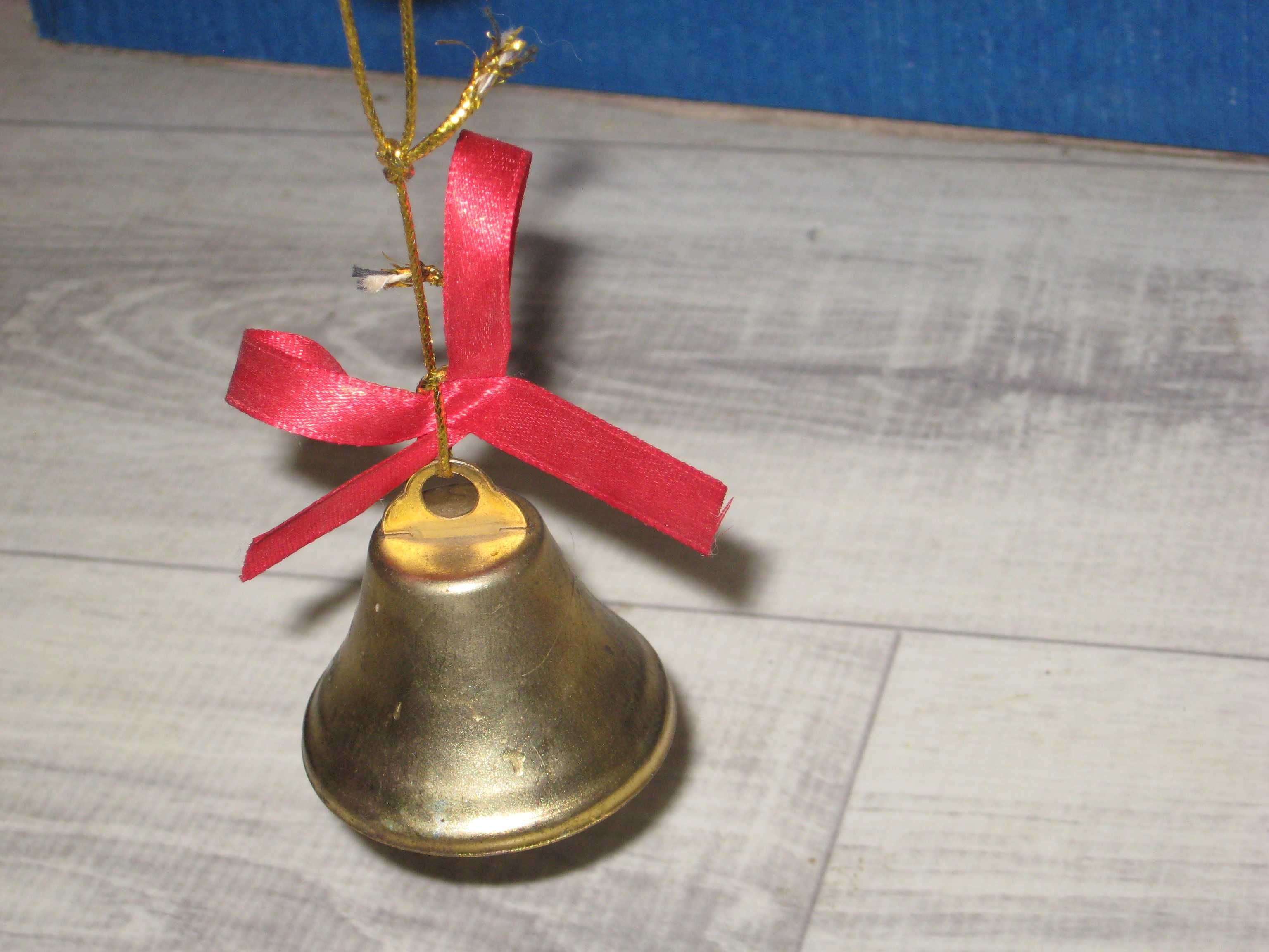Dzwonek choinkowy metalowy na choinkę ozdoba choinkowa