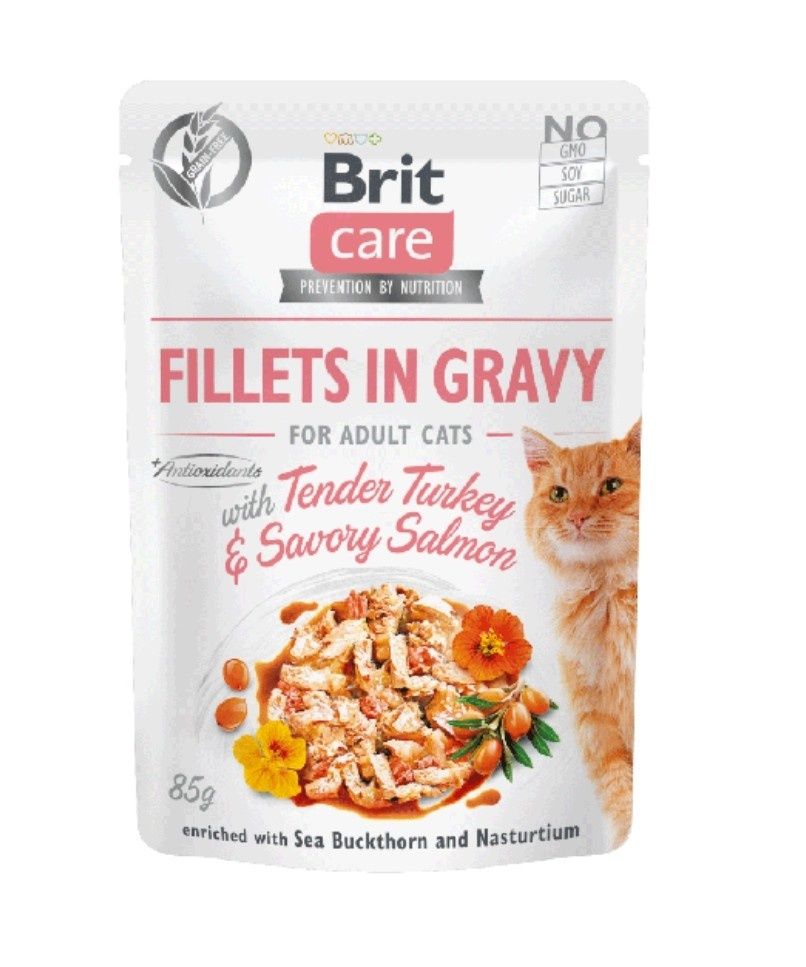 Brit care cat filet z indyka w sosie 10x85g