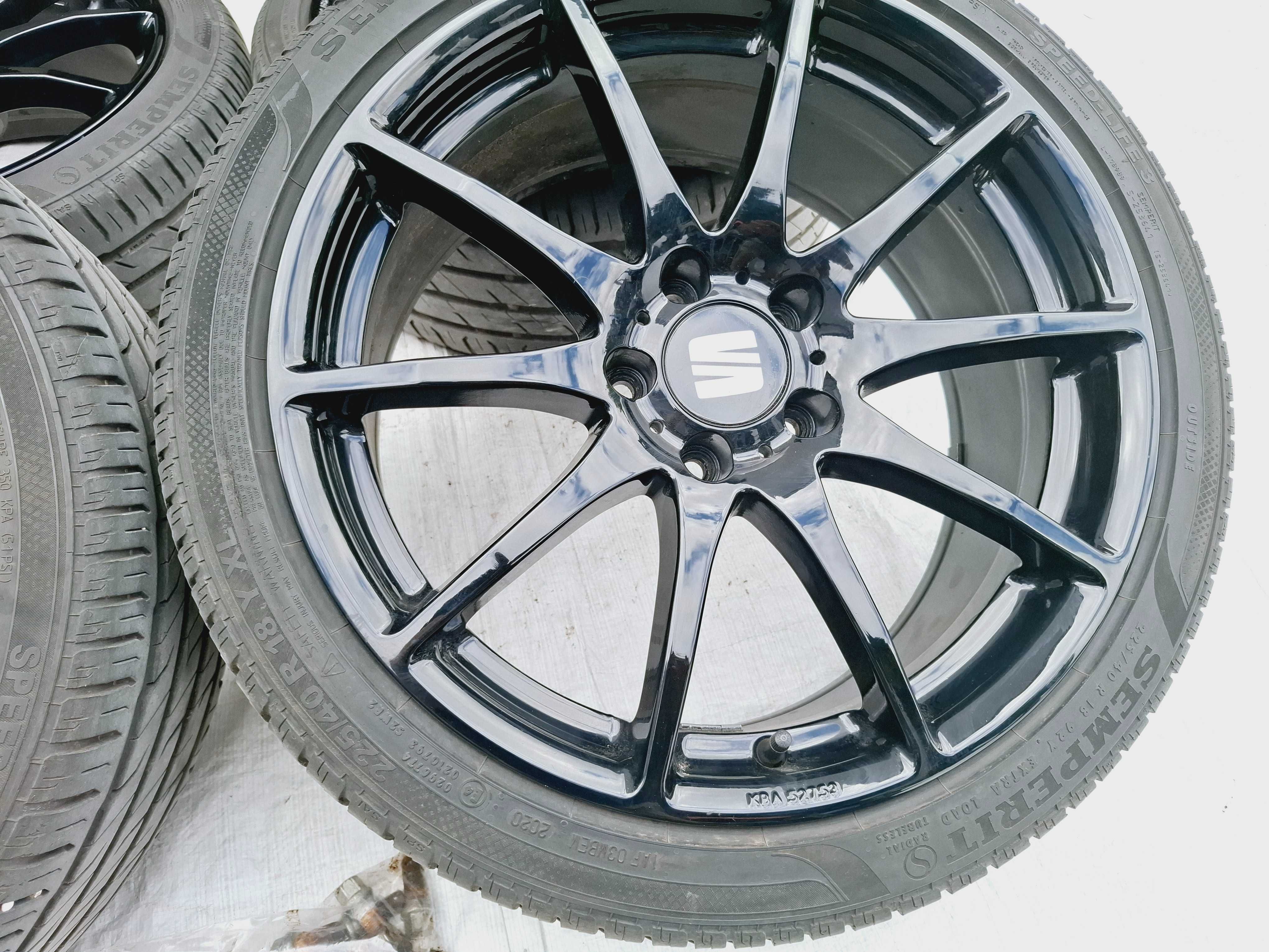 koła felgi aluminiowe z oponami seat leon iii 3 st fr cupra 225/40/18