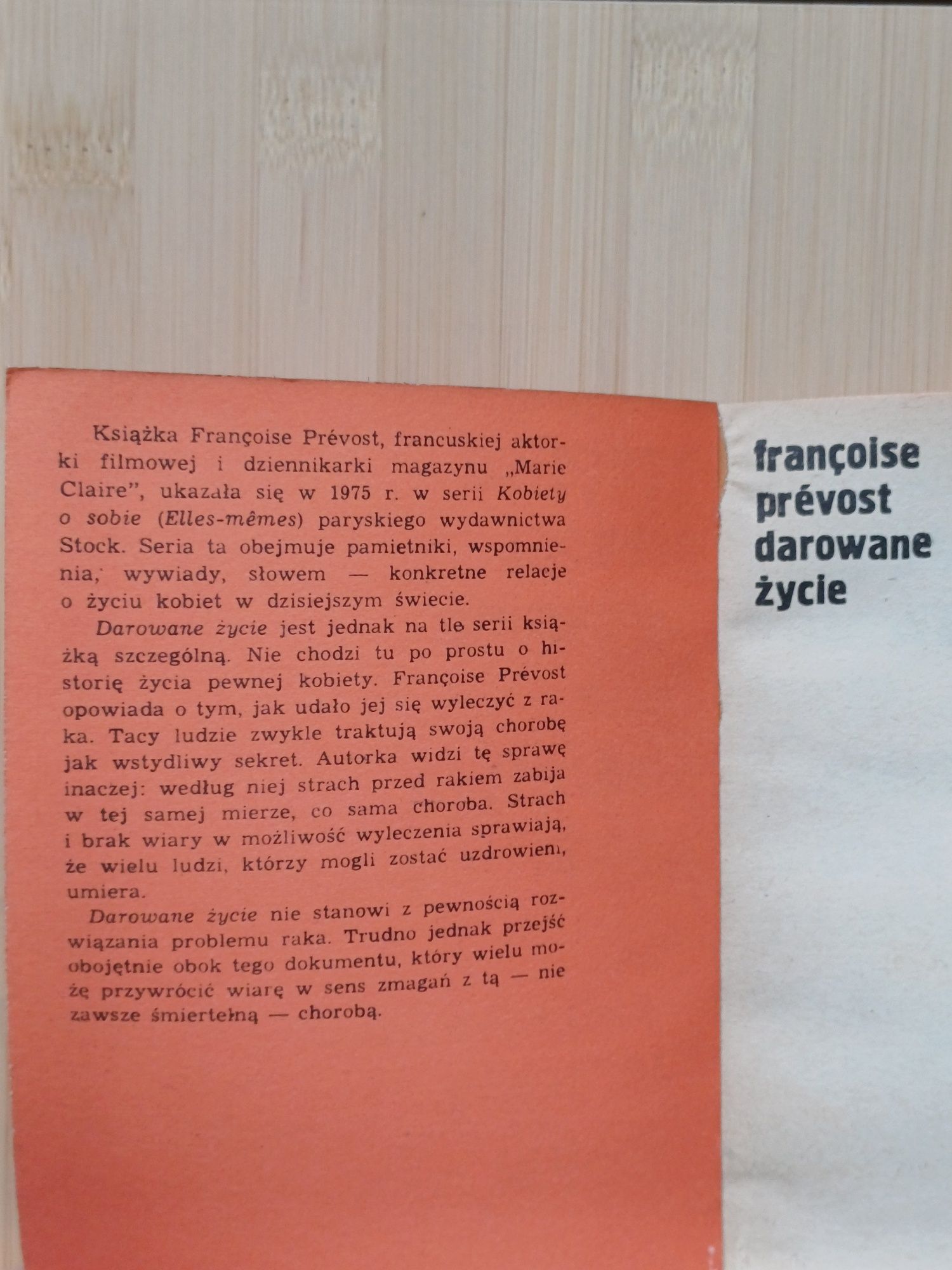 Francoise Prevost Darowane życie