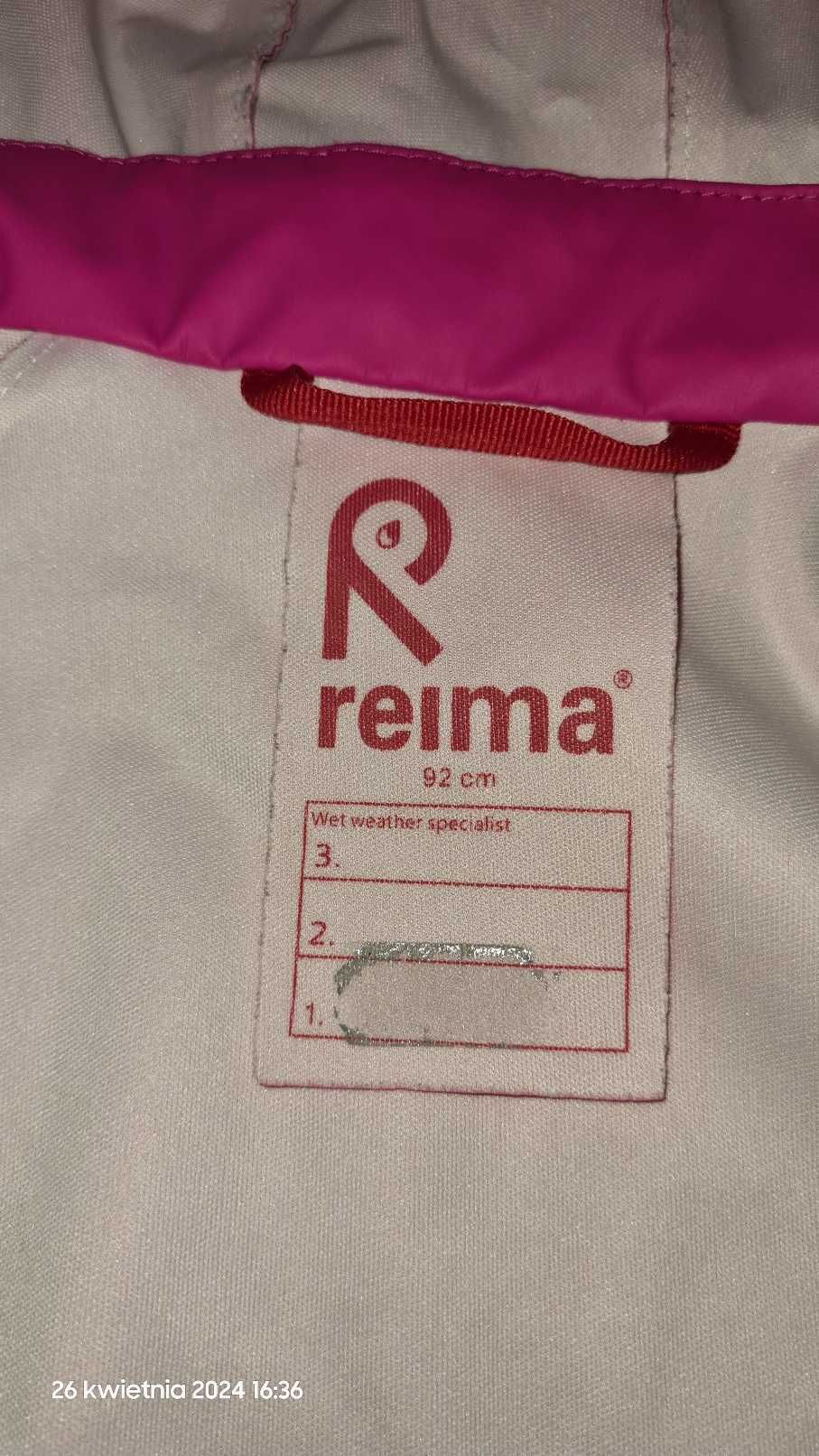 Reima raincoat płaszcz przecidweszczowy 92/104