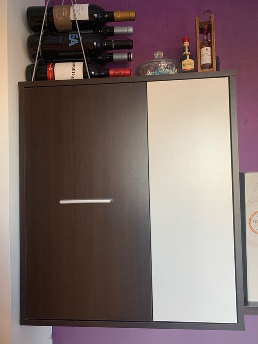 Armário e prateleira bi-color