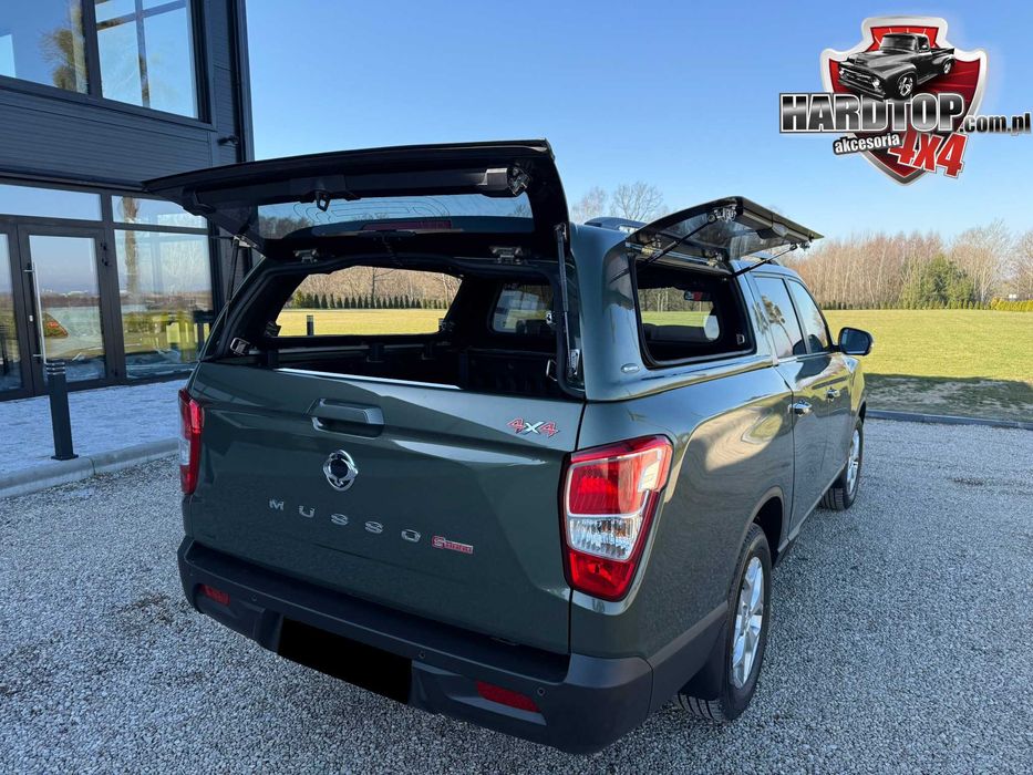 Zabudowa paki Ssangyong Grand Musso Szyby Podnoszone Hardtop na Pakę