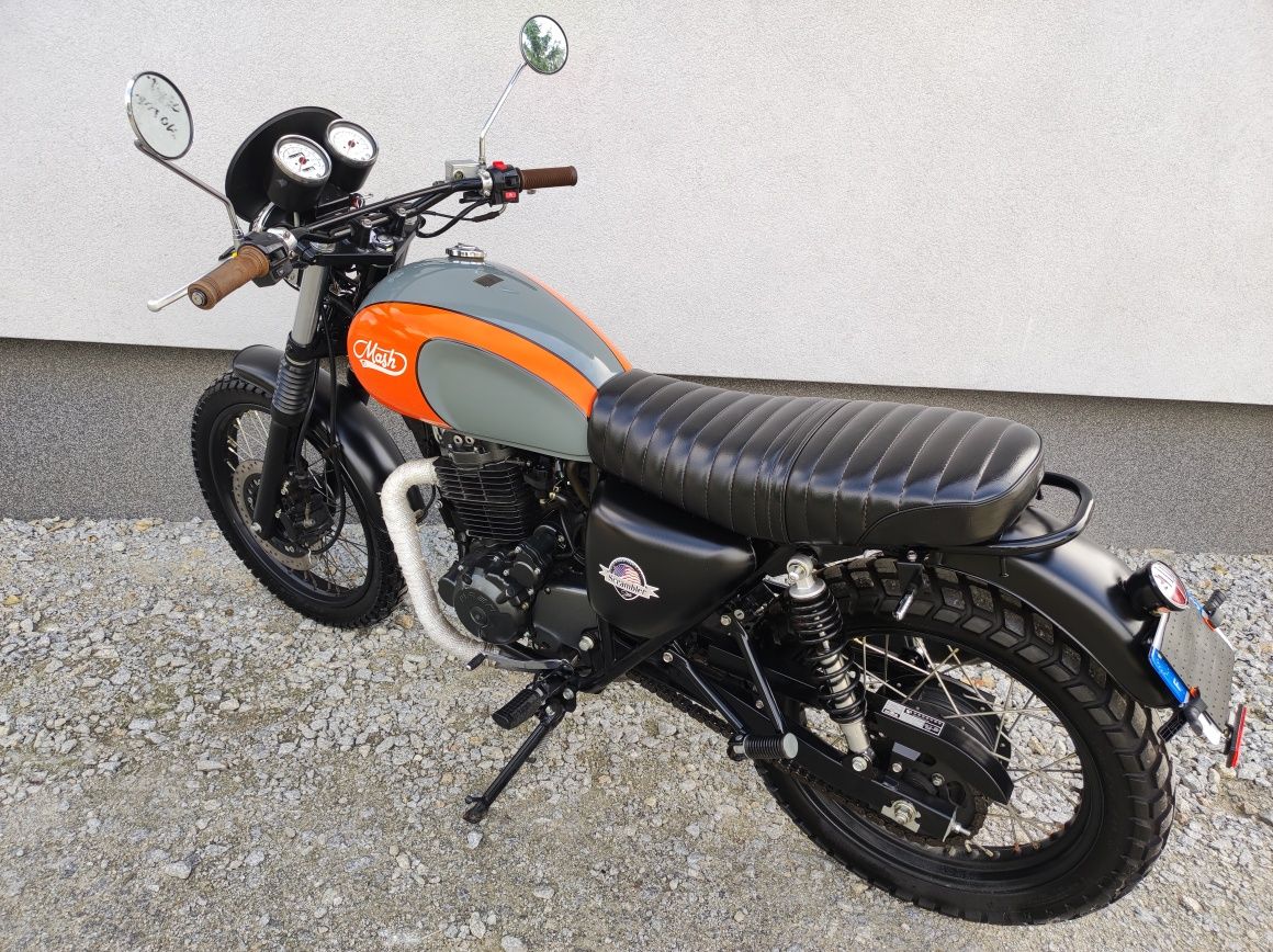 MASH Scrambler 400 CC Piękny cafe racer 2015r 9tys km Royal Enfield