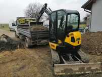 Usługi Minikoparka Jcb 8018 oraz 8025, wywrotka, WIERTNICA