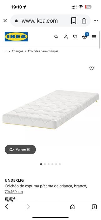 Cama crianca IKea como nova