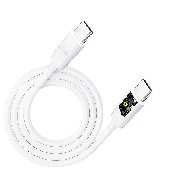 Kabel 3mk Hyper Cable USB-C / USB-C 100W 2m - biały