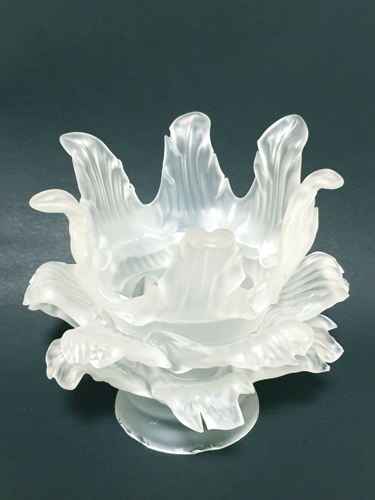Fantástico antigo vidro de candeeiro  "Flor"  Murano