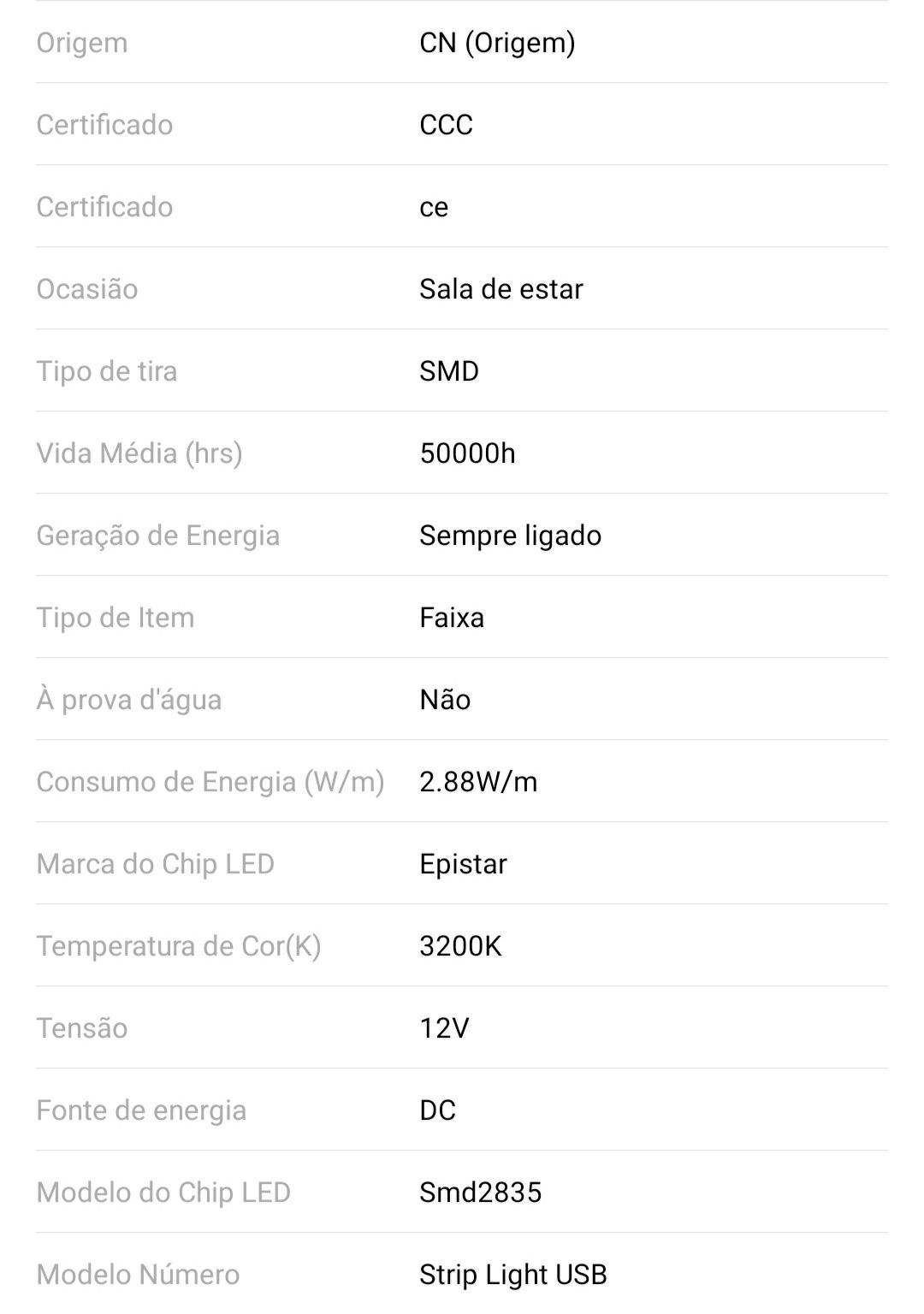 Led ficha USB 12v