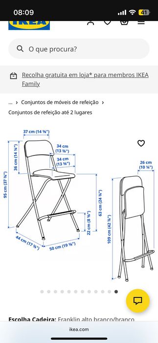 Mesa parede Ikea norberg e cadeiras