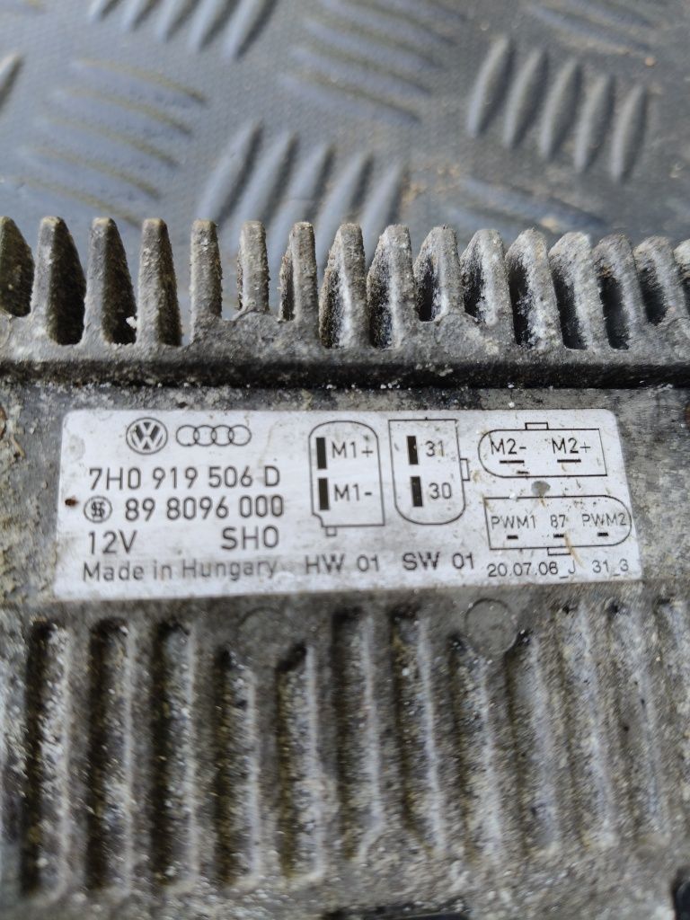 VW transporter T5 moduł sterownik wentylatorów 7h0919.506d