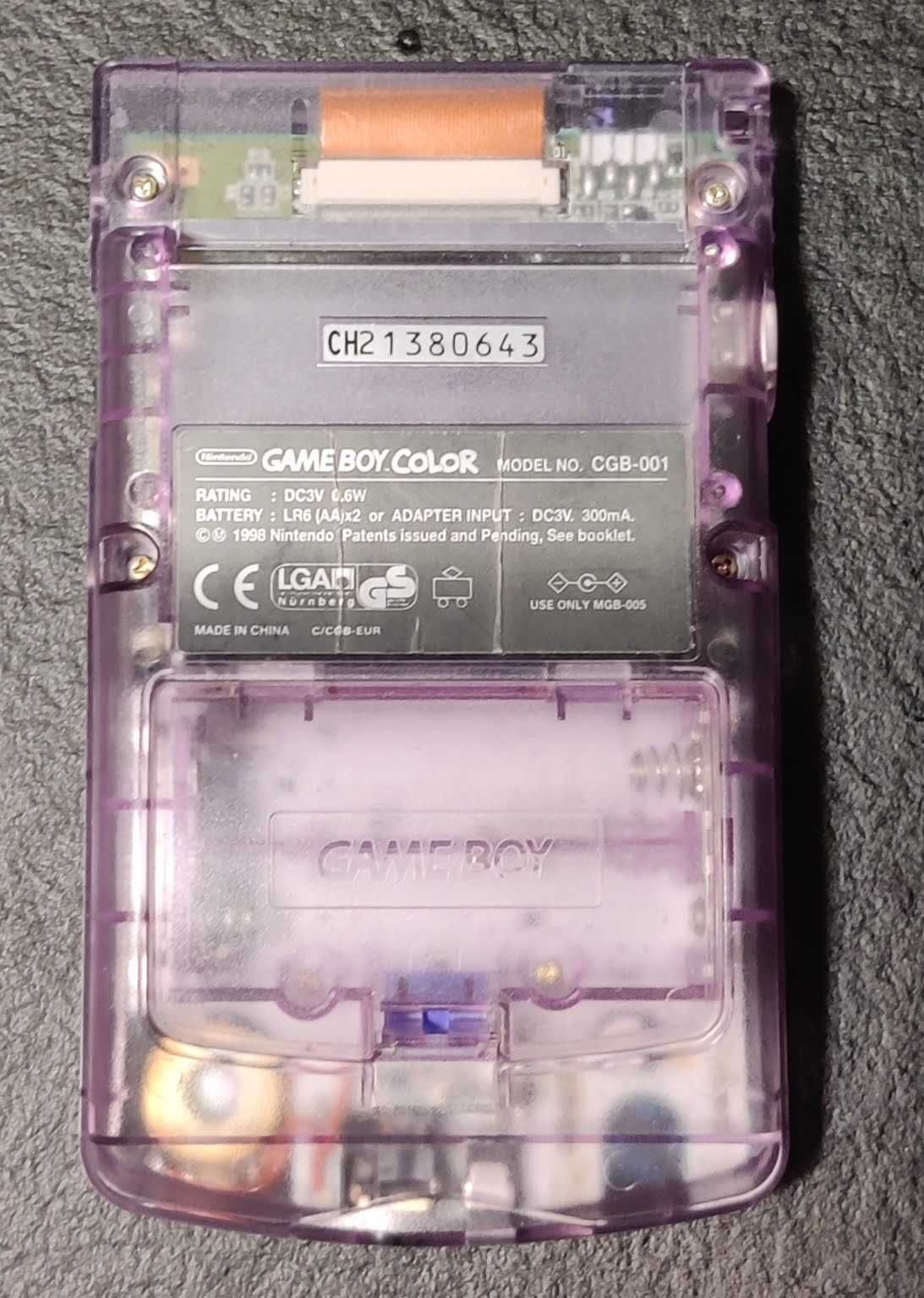 Game Boy Color CGB-001 Atomic Purple