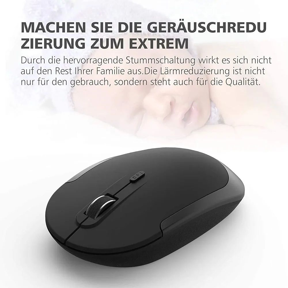 Klawiatura bezprzewodowa plus mysz układ de qwertz niemiecki iclever