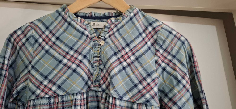 Tunica de Flanela Xadrez da Zippy: Tam 13-14 Anos