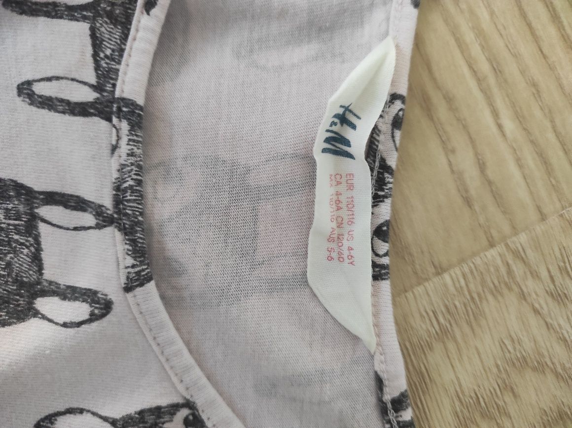 Sukienka H&M 110/116 zestaw sukienek 4-6 lat bawełna