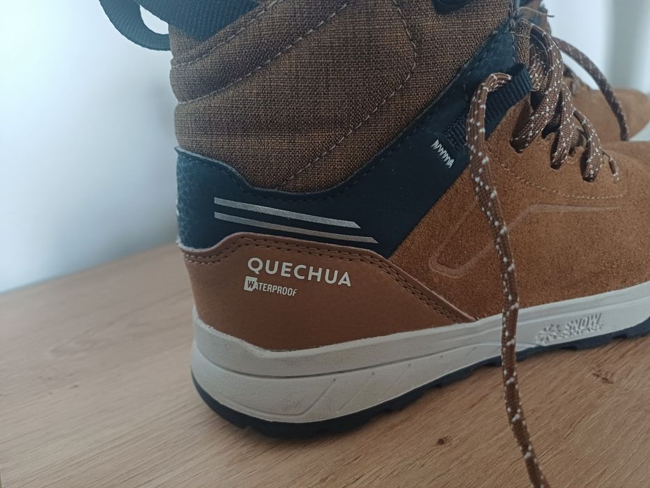 Buty Quechua rozmiar 35 / 36 zimowe trzewiki waterproof chłopięce