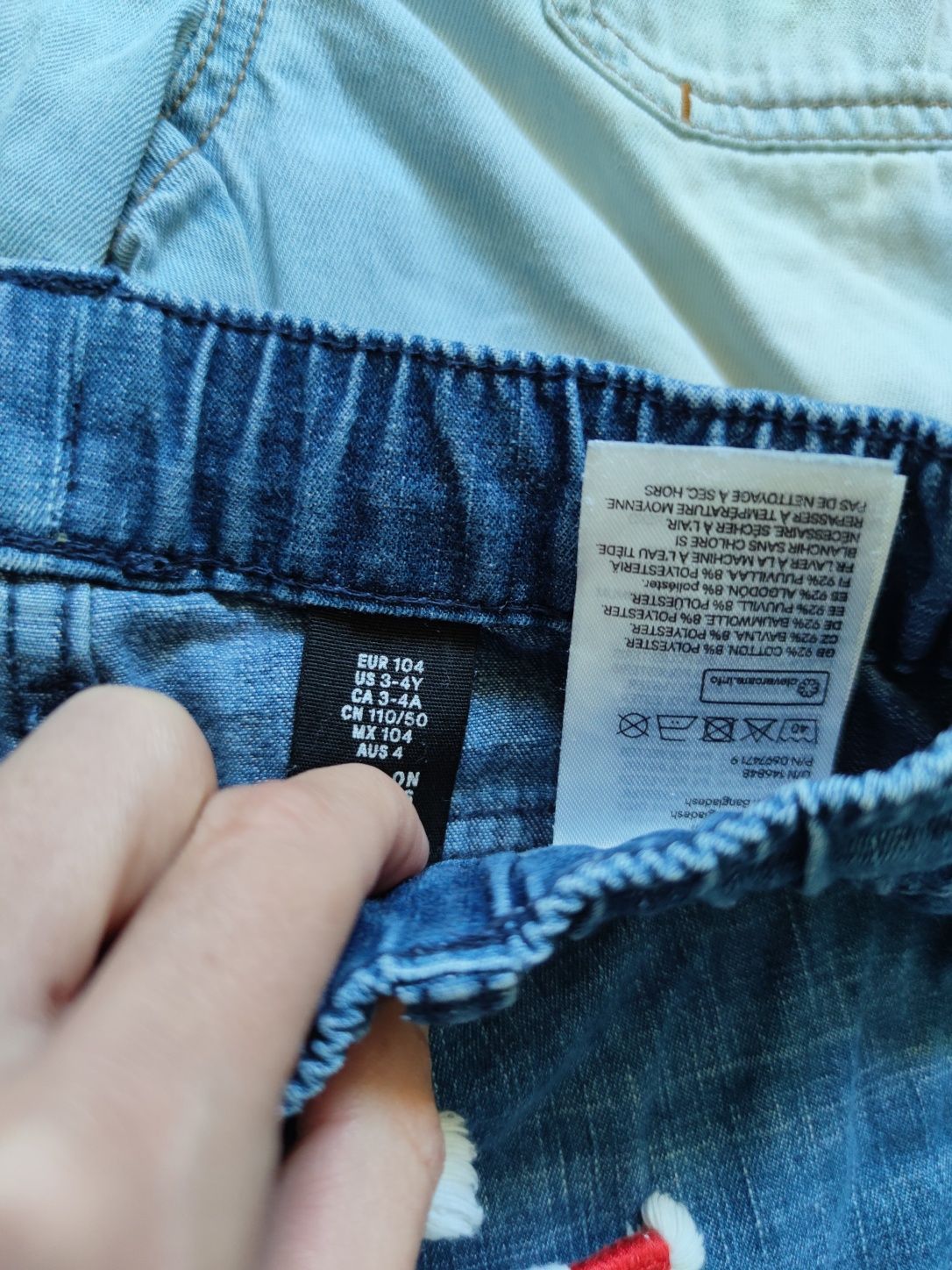 Zestaw spodenek 104 chłopiec jeans Zara h&m