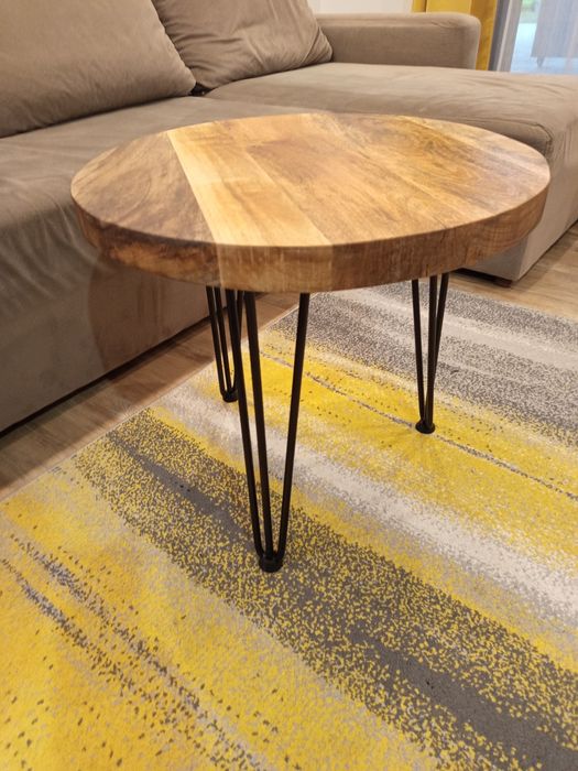 Stolik kawowy z drewna mango - loft,hadmade, industrial