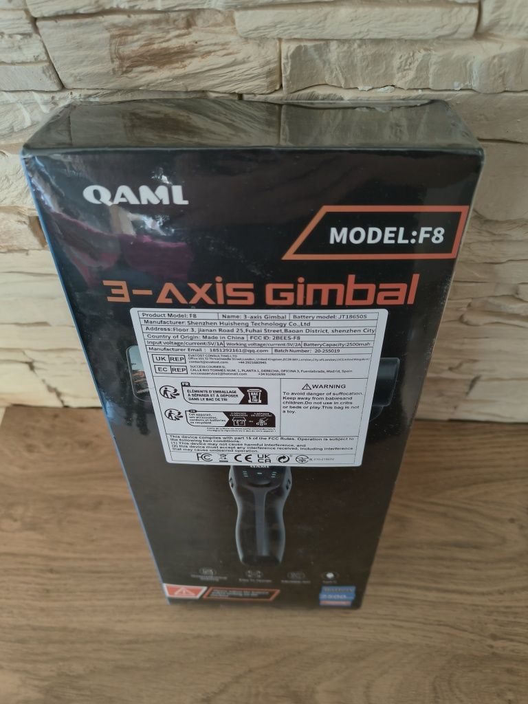 NOWY 3 osiowy gimbal do smartfonów QAML F8