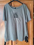 Szary t-shirt crazy