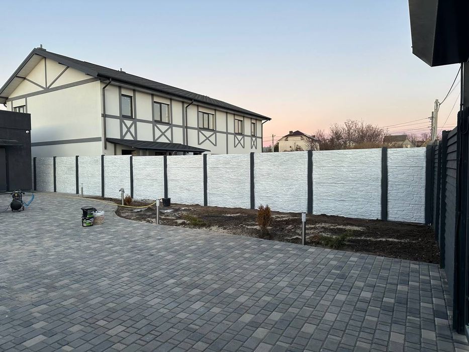 АКЦИЯ‼️Еврозабор / Секционный бетонный забор / Ворота СВОЄ ВИРОБНИЦТВО