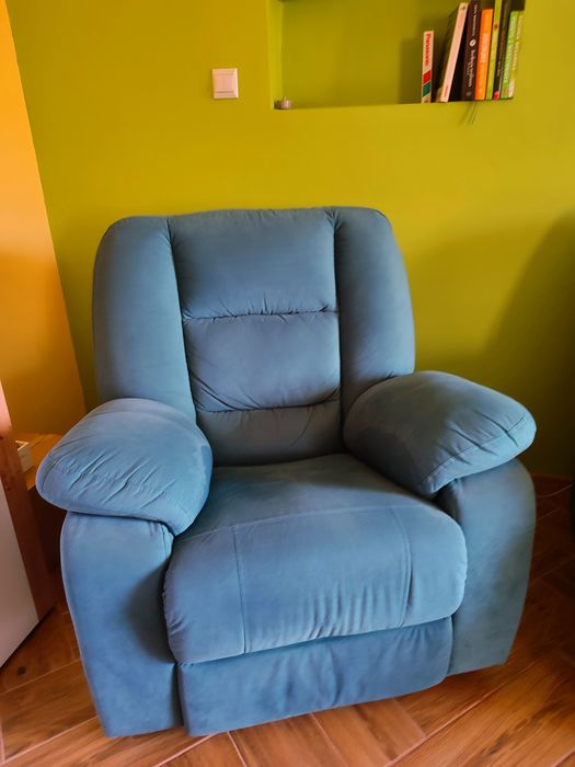 Kanapa + fotel bujany komfort sofa lozko funkcja spania rozkladany
