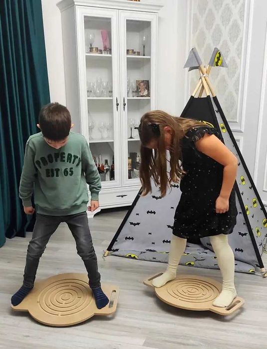 Балансувальна дошка, балансир з ЛАБІРИНТОМ Дитячий Балансборд