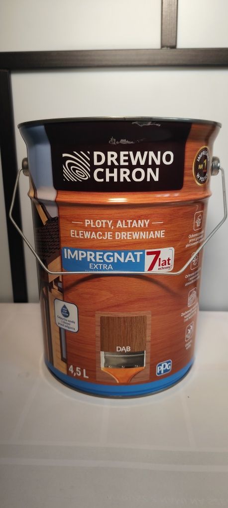 DREWNOCHRON Impregnat EXTRA 4,5l bezb dąb cedr tik sosna palisander !!