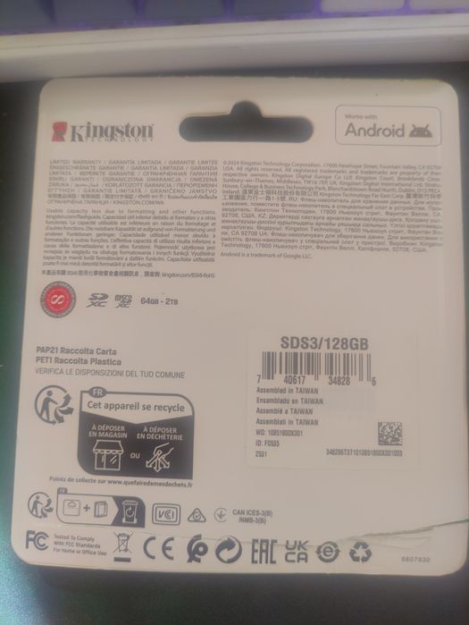 Sd card Kingston 128GB
