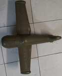 Avião militar plástico