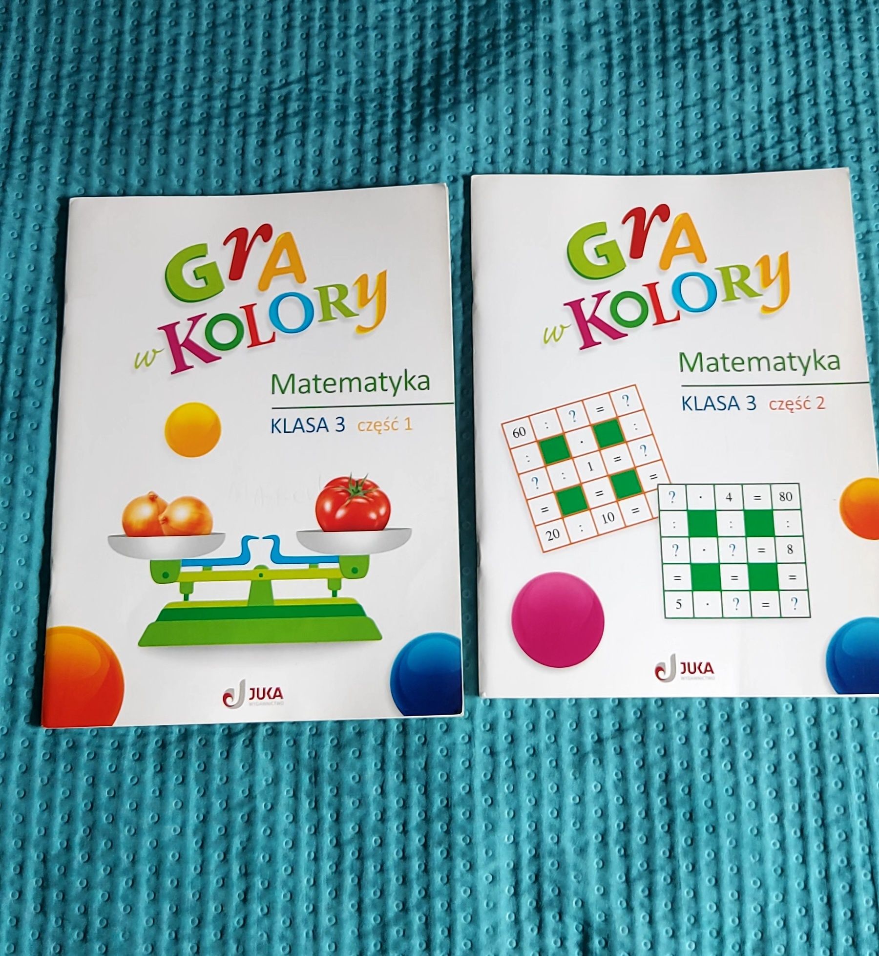Gra w kolory matematyka kl. 3 , czesc 1 i 2 JUKA