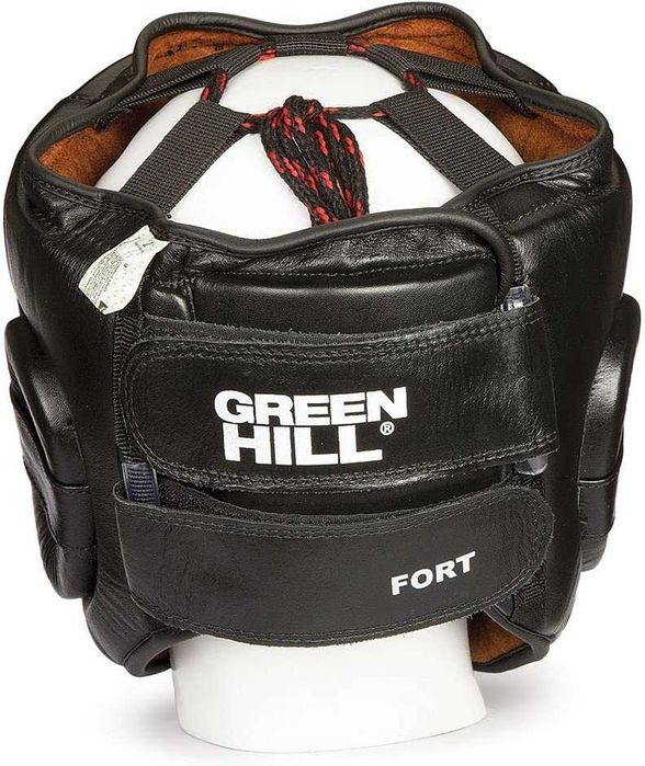 Боксерский шлем бамперный Green hill Fort, черный