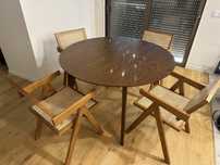 Mesa redonda extensível em madeira estilo nórdico/estilo Sklum e Kave Home NOVA