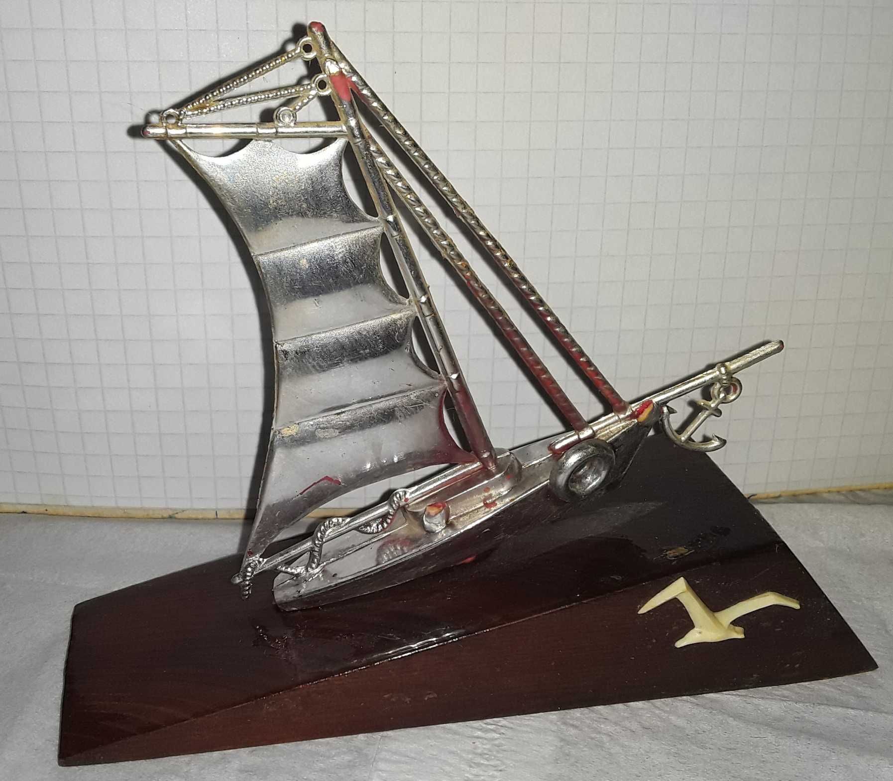 Статуэтка парусник яхта лодка корабль 1988 год