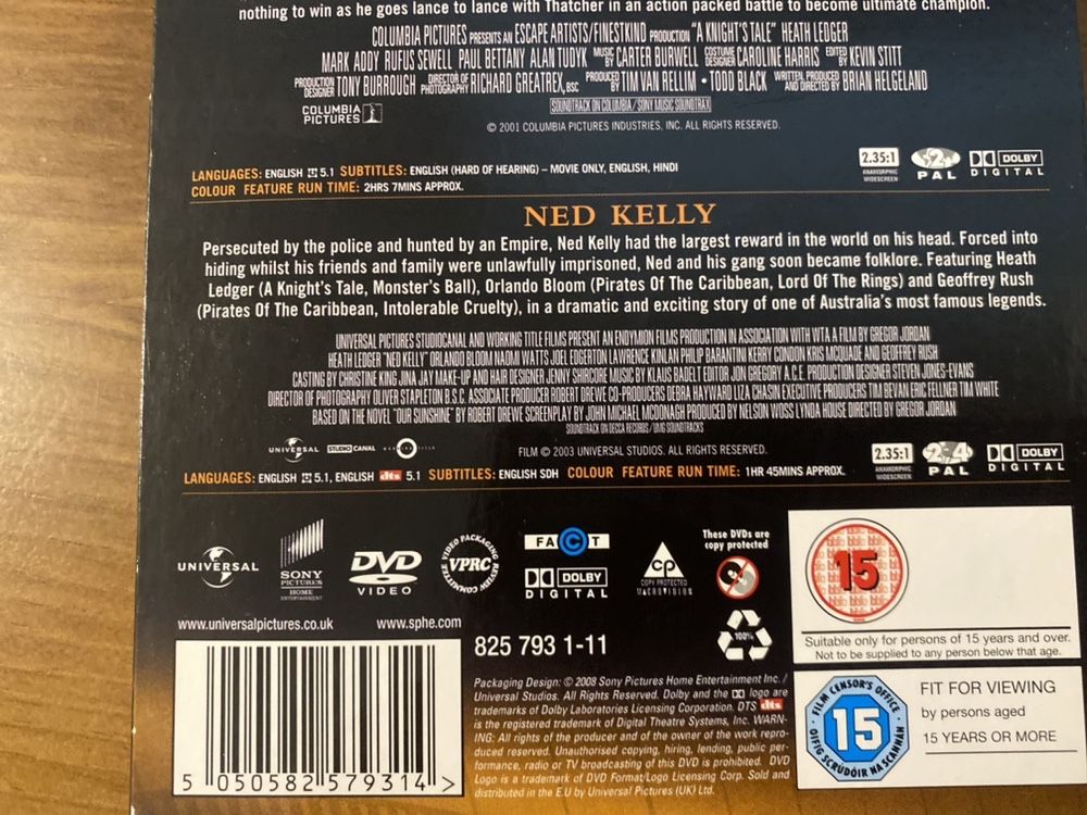 Set 3 filmes Heath Leadger