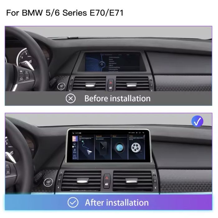 Штатная магнитола ANDROID BMW X5 X6 Е70 Е71 E60 E63 Екран ССС та CIC