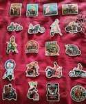 20 Adesivos - Autocolantes. - Women bikers Vintage