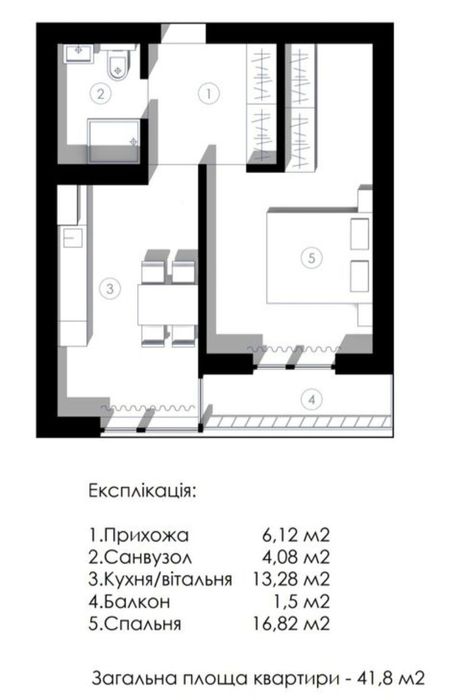 Продаж 1-кімнатної квартири від власника