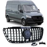 Grelha Panamericana preto brilhante Mercedes Sprinter 907/910 de 2018