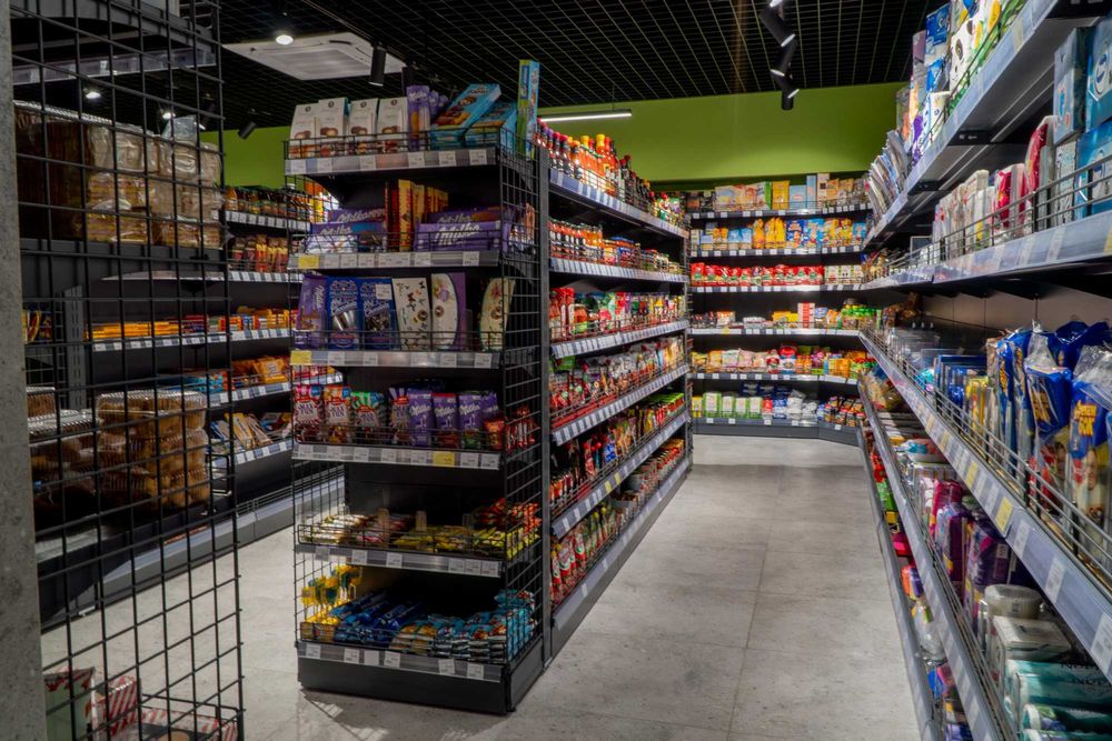 Торгові стелажі. Острівні. Для овочів, для хліба, кондитерські. Гачки