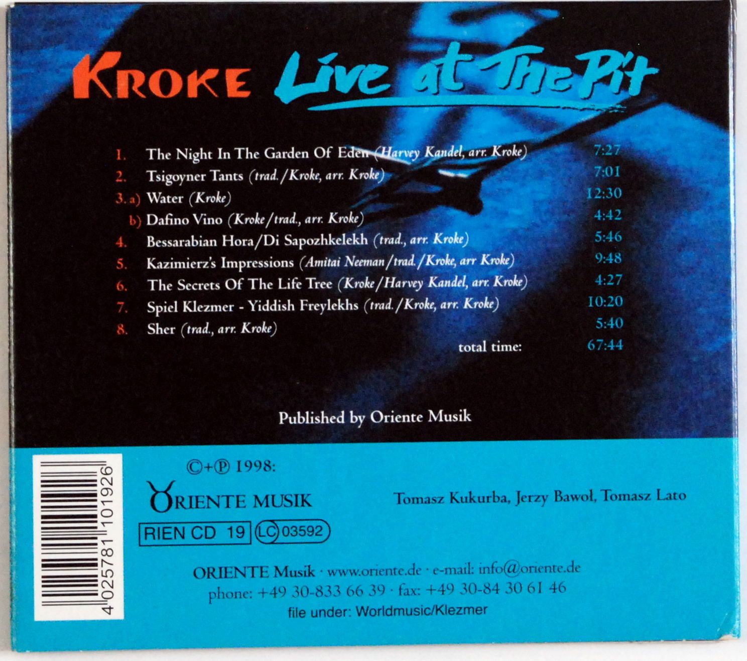 (CD) Kroke - Live At The Pit