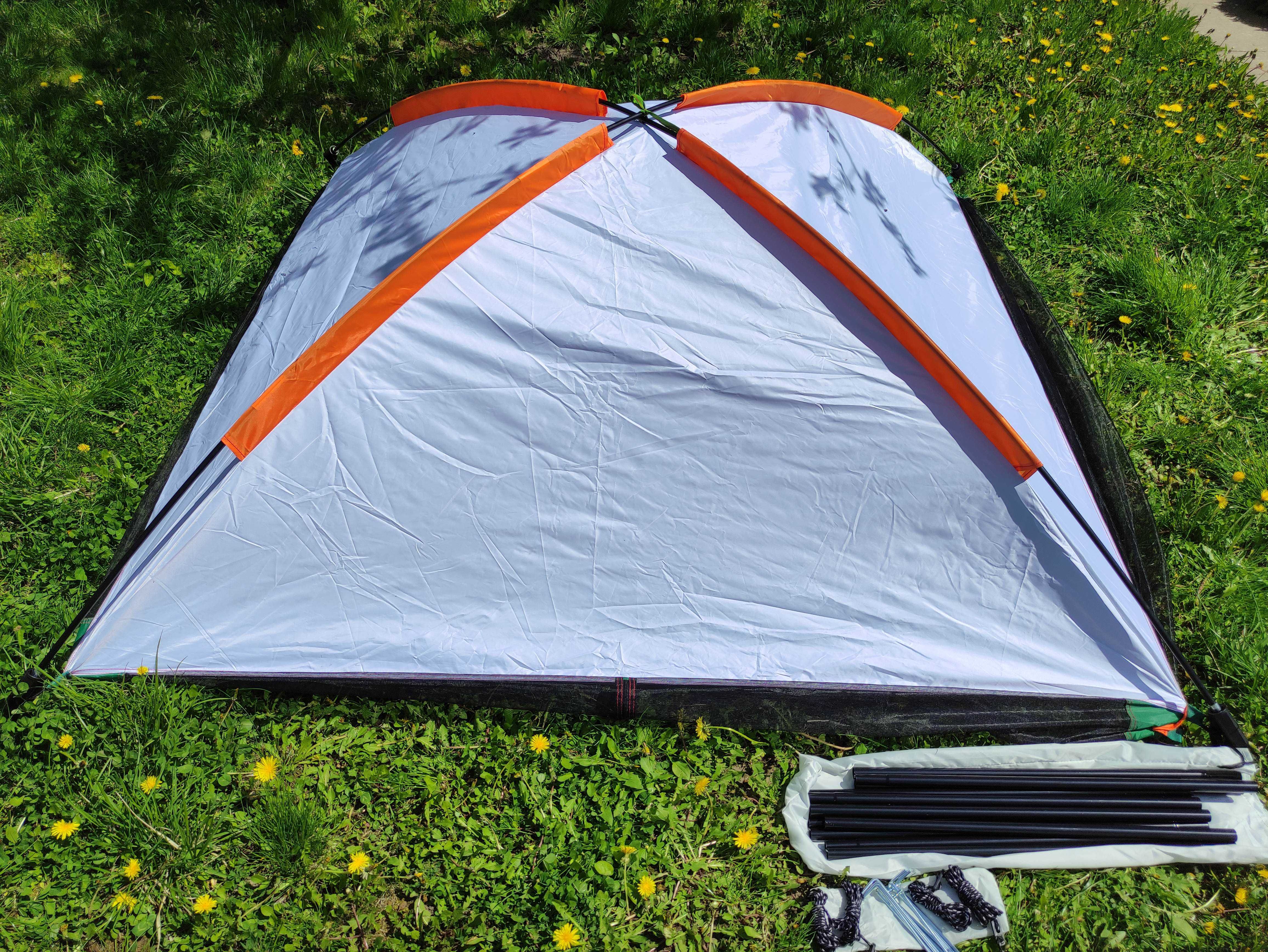 Летняя беседка шатер-палатка на большую компанию 8 человек